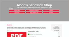 Desktop Screenshot of moonssandwichshopchicago.com