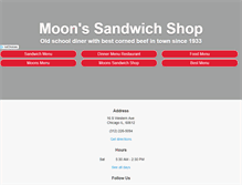 Tablet Screenshot of moonssandwichshopchicago.com
